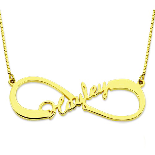 Infinity Name Necklace 18K Gold Plated