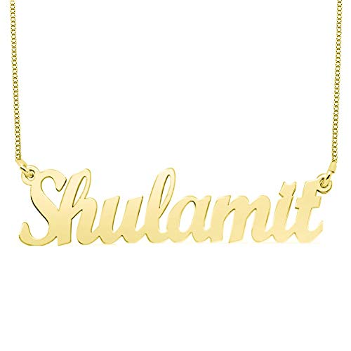 Personalized Classic Name Necklace in 18k Gold Plating